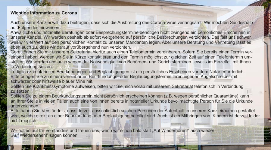 Aussenansicht Kanzlei